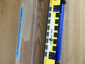 UDSOLGT PIKO Metronom Dobb dækker vogn Lang 2 kl HAMBURG H0 DC Som Ny.
