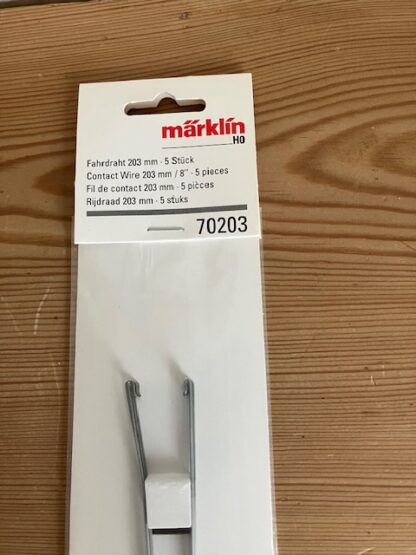 Marklin 70203 5 stk Køreledning 203 mm Nyt H0 - Billede 2