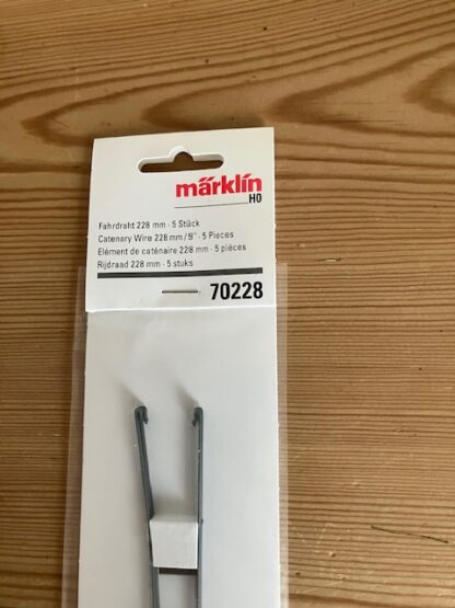 Marklin 70228 5 stk Køreledning r 4 228 mm.NYT. - Billede 2