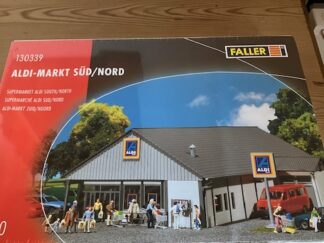 Faller 130339 Aldi Butik Syd Nord. Nyt Byggesæt H0 vejl 330 Kr.