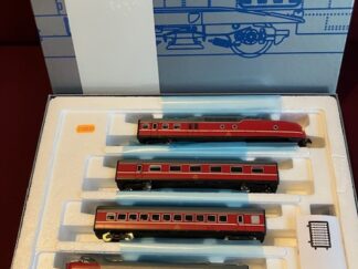 ROCO 63060 DSB MA lyntog 4 vogne Analog. Brugt. H0 DC 2 skinne