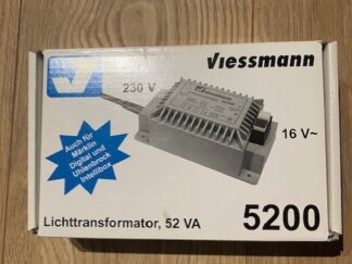 Viessmann 5200 Lystrafo 230 volt /16 volt 3,25 amp  IP 40  Som Ny 52 VA Nypris 749 kr