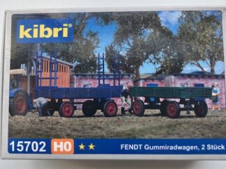 KIBRI 15702 2 Fendt Gummivogne Nyt Byggesæt H0.