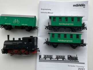 Marklin togsæt Fra 29287. lok og 3 Godsvogne Let Brugt H0 digital.