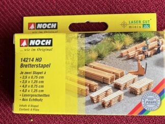 NOCH 14214 Træ Stakke  4 stk H0 Nyt.