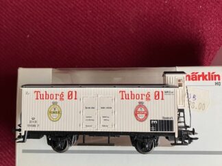 Marklin DSB 99601 P Tuborg rød grøn reklamevogn let brugt..H0