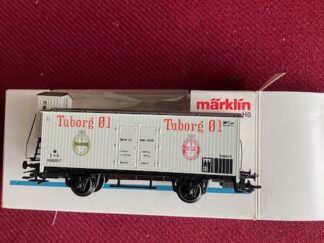 Marklin DSB 99609 P Tuborg rød grøn reklamevogn let brugt..H0