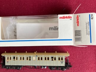 Marklin 4214 Wurtenberg Passagervogn Flot Som ny Fra samling H0..
