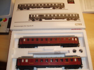 Marklin 42761 2 DSB Person Ca 1029 og Car 1049  Som ny Fra samling. H0