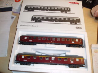 Marklin 42815 2 DSB Person A + B 1 og 2 kl Som ny Fra samling. H0