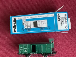 Marklin 4679 Godsvogn med Bremsehus. Som ny Fra Samling H0