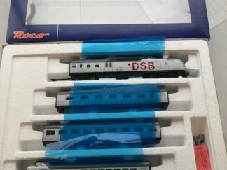 ROCO 69065 DSB MA lyntog Sølvpil H0 AC med Lyd Let brugt SOM NY.
