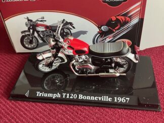 Atlas Triumph Bonneville T 120 1967 Motorcykel Som Ny.1:24