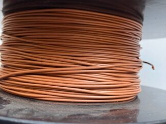 BRUN Ledning 1 x 0,25 mm2 flertrådet. Nyt pris pr Meter.