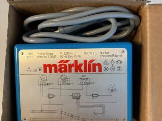 Marklin 6611  Lystrafo 40 VA Som ny Let Brugt 0-16 Volt,