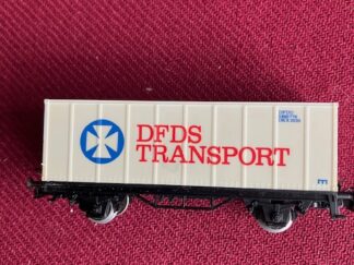 Marklin DFDS Transport Containervogn  Brugt  Lille Gulning H0.